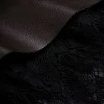 Faux Leather Patchwork Lace Wide Leg Shorts – Wrena