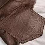 Faux Leather Ruched Patchwork Barrel Trousers – Wrena