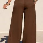 Asymmetrical High-Waist Wide-Leg Pants – Wrena