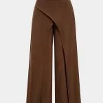Asymmetrical High-Waist Wide-Leg Pants – Wrena