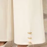 Metallic Button Wide Leg Pants – Wrena