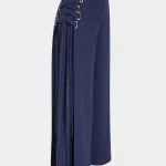 High Waist Tie-Up Pleated Pants – Wrena