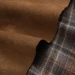 Plaid Print Suede Off Shoulder Zipper Belted Long Sleeve Midi Dress – Wrena