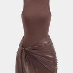 Tie Front Sleeveless Mini Dress – Wrena