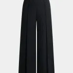Solid Belted Wide-Leg Pants – Wrena