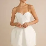 Satin Metallic Chain Sleeveless Mini Dress – Wrena