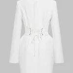 Lace Patchwork Long Sleeve Mini Dress – Wrena