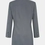 Asymmetrical Metallic Button Long Sleeve Mini Dress – Wrena