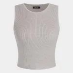 Knit Round Neck Tank Top And Cardigan And Pants Set – Wrena