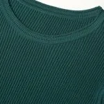 Knit Round Neck Ruffle Short Sleeve Top – Wrena