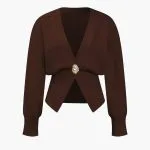 V-Neck Sweater Cardigan – Wrena
