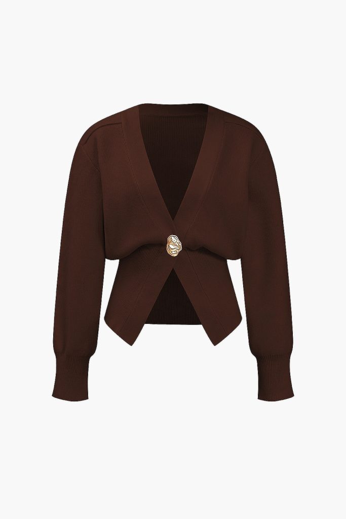 V-Neck Sweater Cardigan