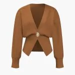 V-Neck Sweater Cardigan – Wrena