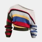 Basic Knit Color Block Long-Sleeve Top – Wrena