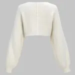 Knit V-Neck Long-Sleeve Top – Wrena