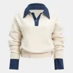 Sweater Patchwork Long-Sleeve Top – Wrena