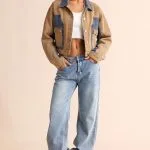 Denim Contrast Pocket Jacket – Wrena