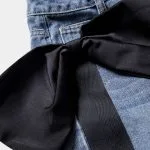 Bow Tie Patchwork Pocket Straight Leg Jeans – Wrena