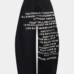 Denim Letter Print Barrel Jeans – Wrena