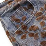 Denim Floral Print High-Waist Pocket Jeans – Wrena