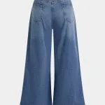 Denim Contrast Wide Leg Jeans – Wrena