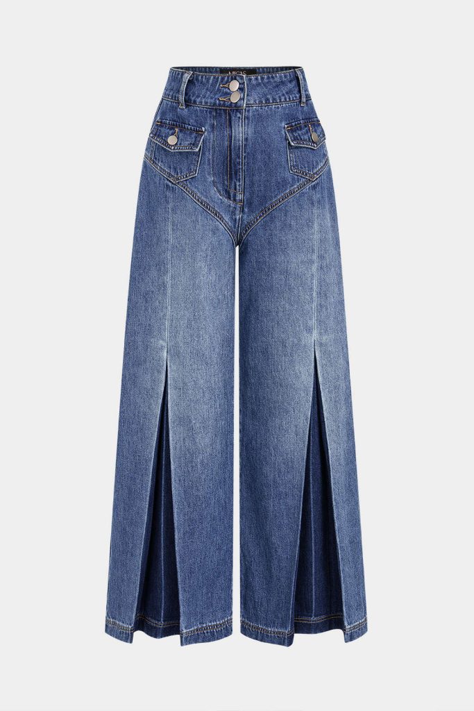 Denim Pocket Button Jeans