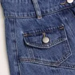 Denim Pocket Button Jeans – Wrena