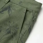 Denim Leaves Print Pocket Jeans – Wrena