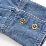 Denim Ruched Crossed Outerwear – Wrena