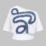 Asymmetrical Patchwork Short Sleeve T-Shirt – Wrena
