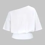 Asymmetrical Patchwork Short Sleeve T-Shirt – Wrena