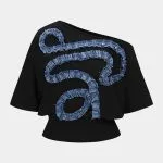 Asymmetrical Patchwork Short Sleeve T-Shirt – Wrena