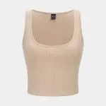 Contrast Asymmetrical Round Neck Two-Piece Short Sleeve Top – Wrena