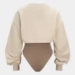 Contrast Two-Piece Long Sleeve Bodysuit – Wrena