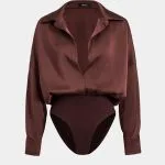 Patchwork Satin Bodysuit – Wrena