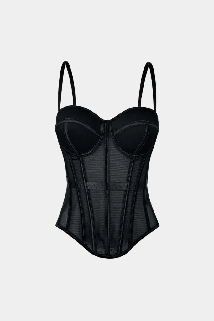 Mesh Bustier Corset Slip Cami Top – Wrena