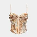 Floral Print Corset Cami Top – Wrena