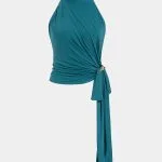 Asymmetrical Knotted Tank Top – Wrena