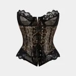 Leopard Print Mesh Patchwork Tube Top – Wrena