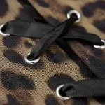 Leopard Print Mesh Patchwork Tube Top – Wrena